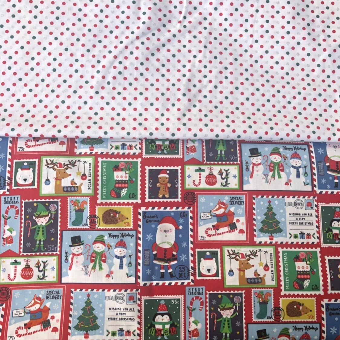 Christmas Dog Bandana, Reversible Holiday Pet Scarf, Snaps or Tie On