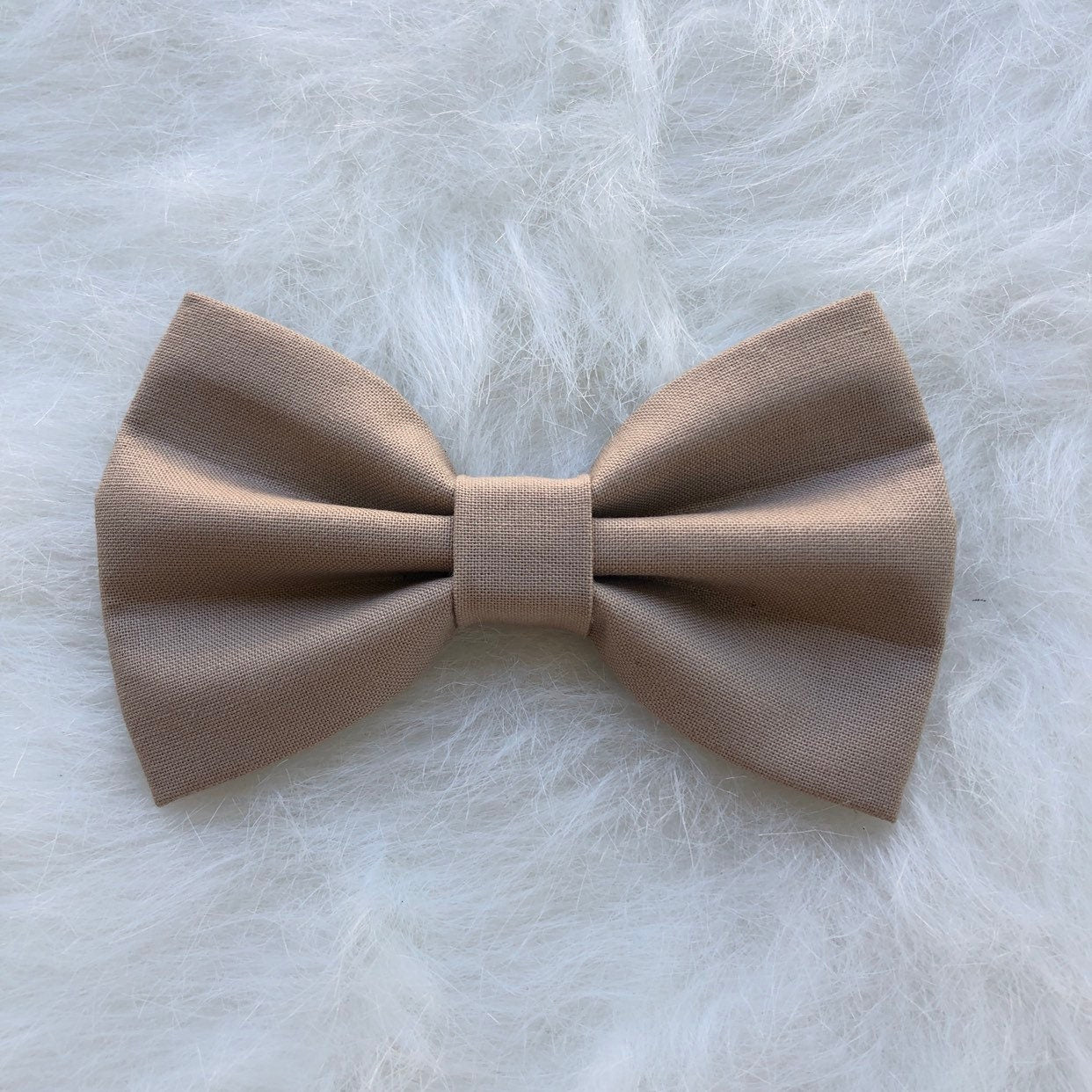 Nude\Beige Fall Dog Bow Tie, Fall dog bow tie, Dog Accessories, Dog Clothe, Dog Bow tie, Puppy Bow, Pet bowtie, autumn bowtie