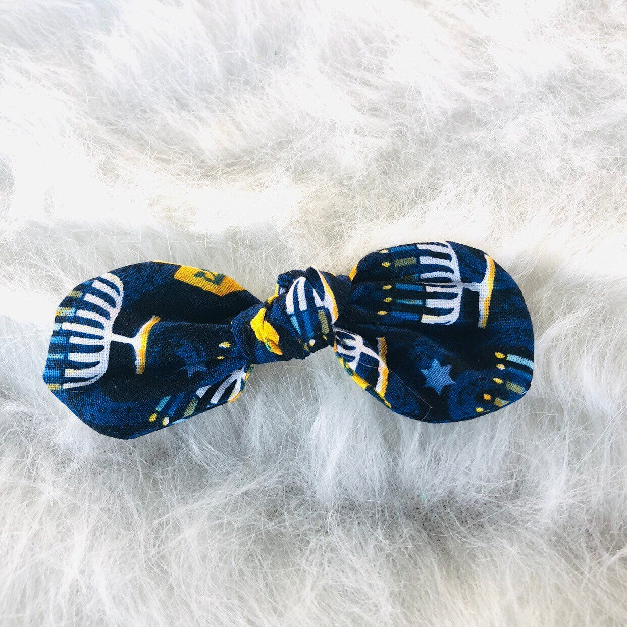 Hanukkah Dog hair bow clip, girl dog bow, hair clip for dogs, alligator clip, french barrette clip, christmas bow