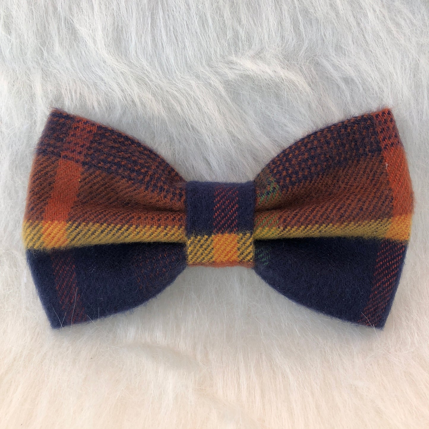 New! Orange plaid Dog Bowtie, Christmas Dog Accessories, Dog Bowtie, Puppy Bow, Pet bowtie, bowties, Christmas dog bowtie