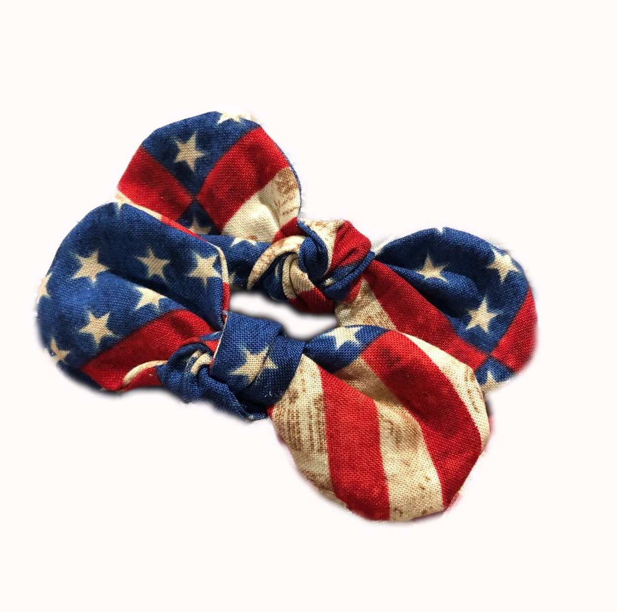 American Flag Dog hair bow clip