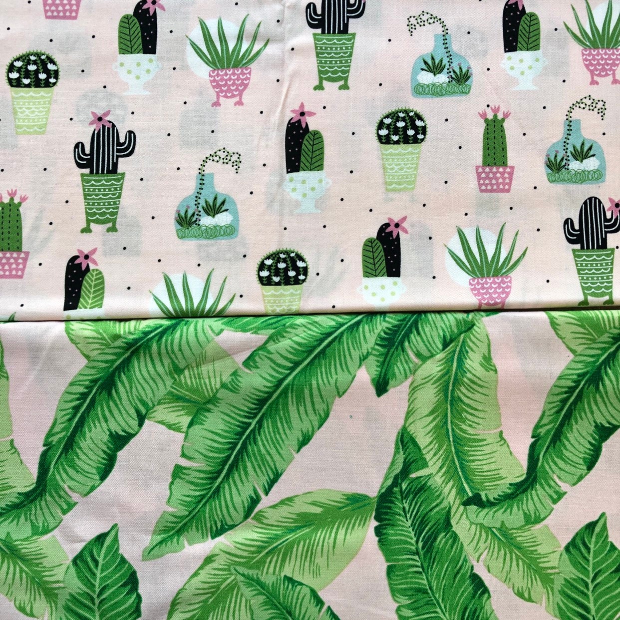 Pink Cacti Dog Bandana, Reversible Pet Scarf