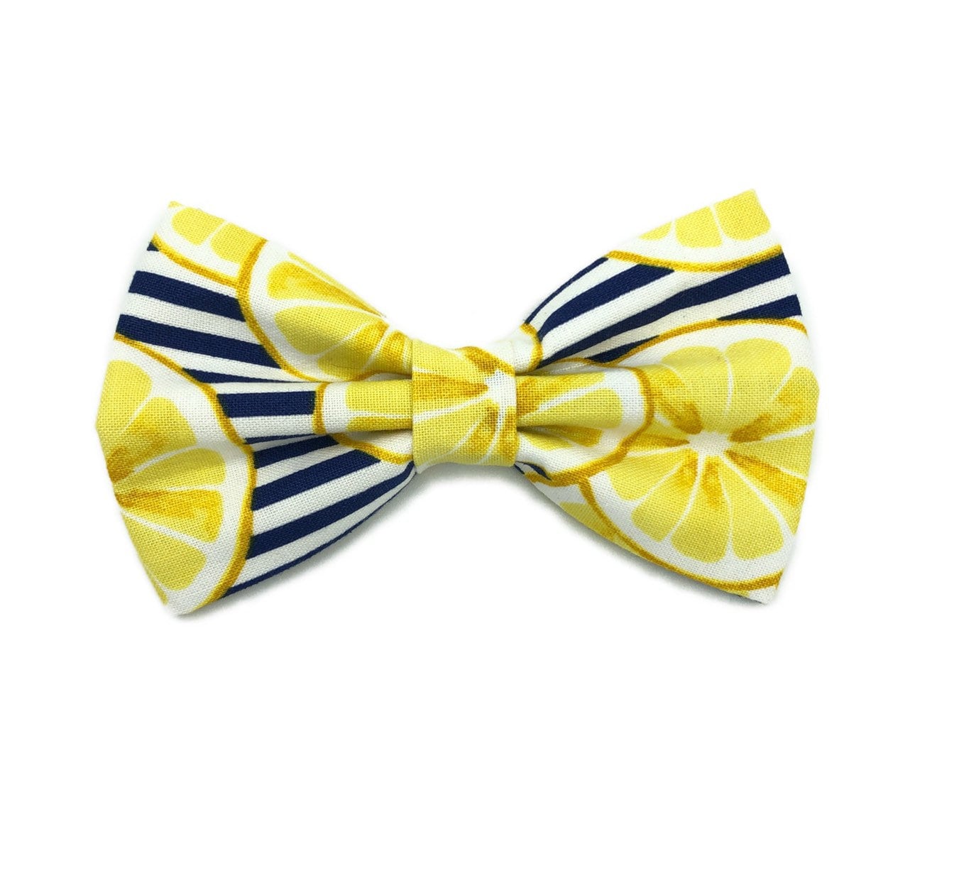 Lemonade with stripes Dog Bowtie