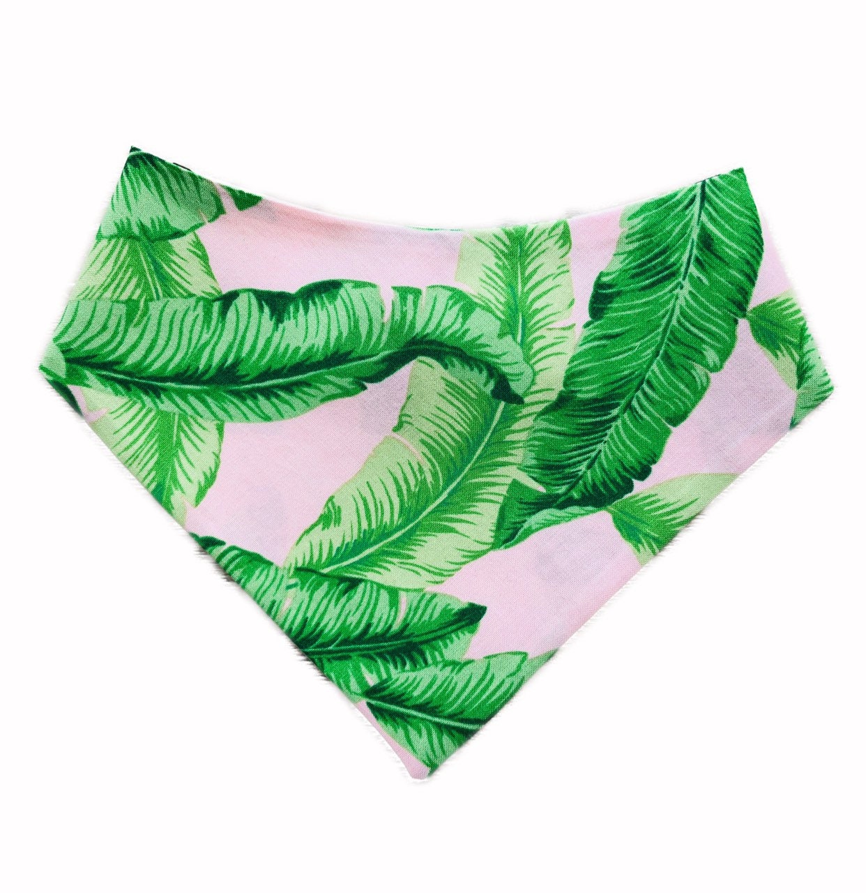 Pink Cacti Dog Bandana, Reversible Pet Scarf