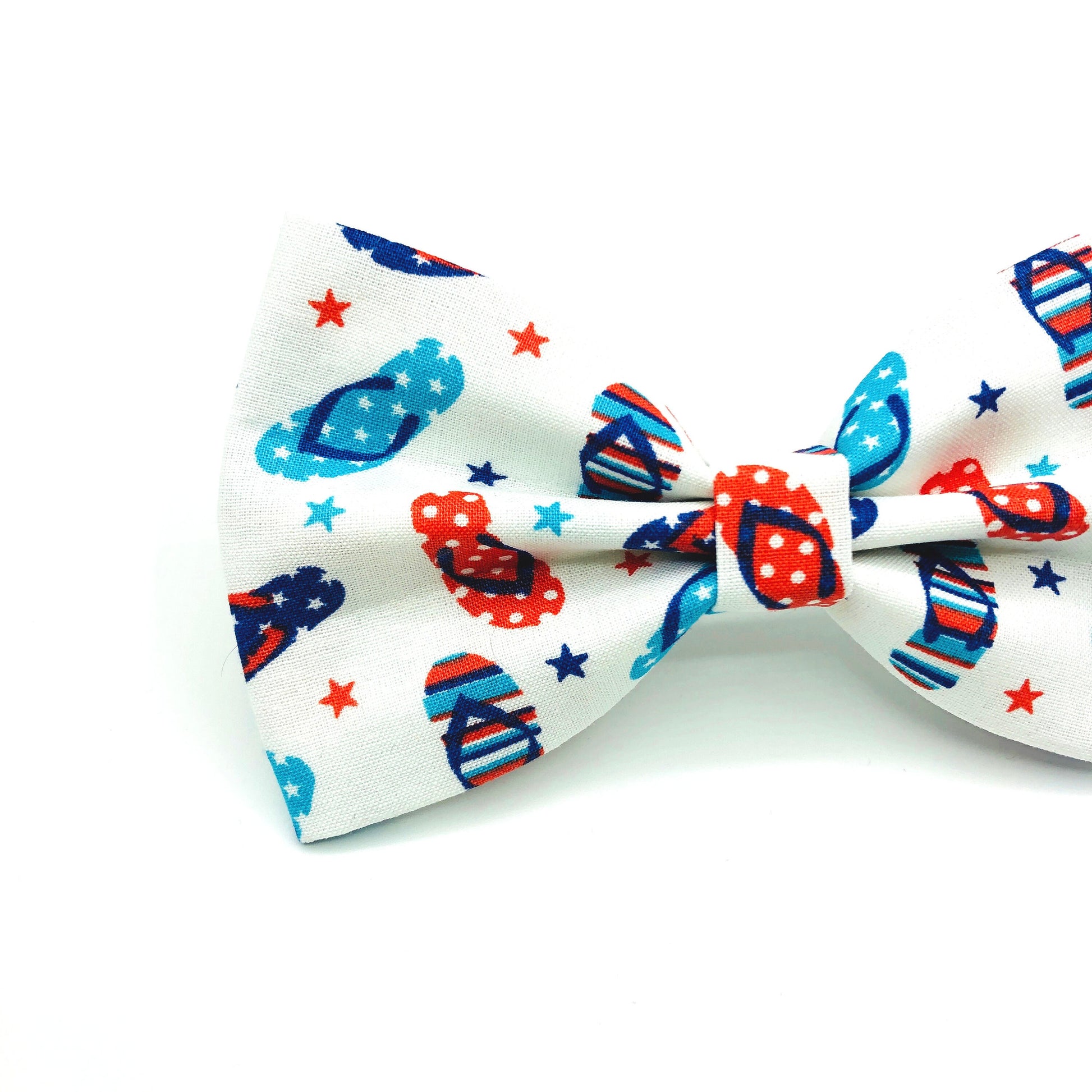 Flip Flop Dog Bowtie, Nautical Pet Collar Accessory