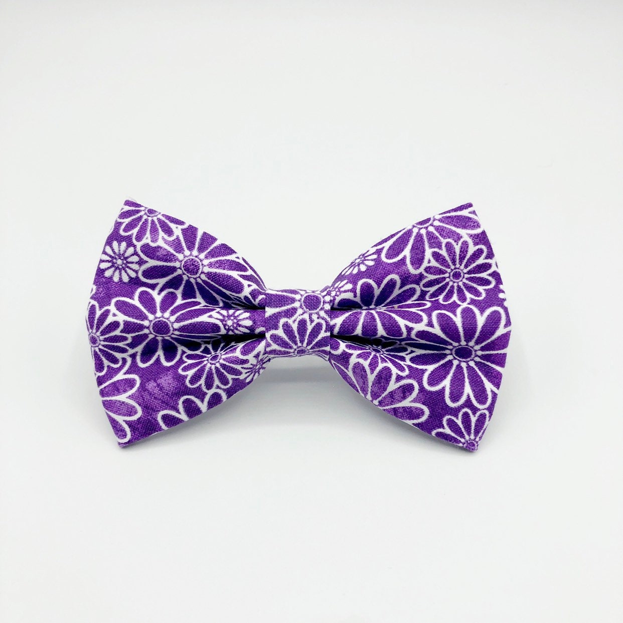 Purple Floral Dog Bowtie, pet accessories, bow ties, dog accessories, dog collar, pet bow tie