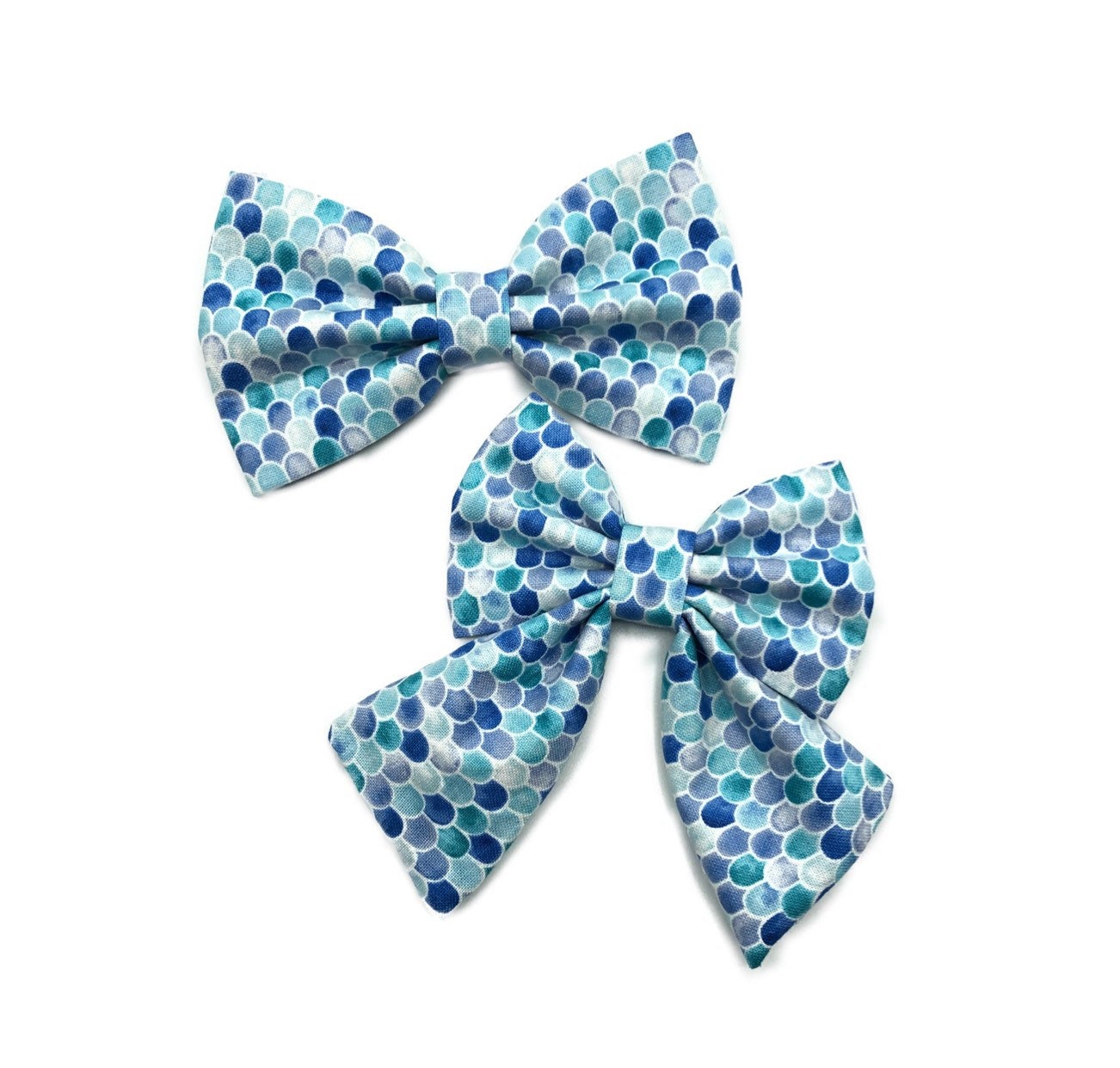 Blue Scale Dog Bowtie