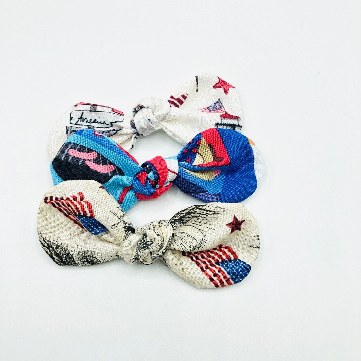 4th of July Dog Bow Clip, Patriotic Hair Accessory