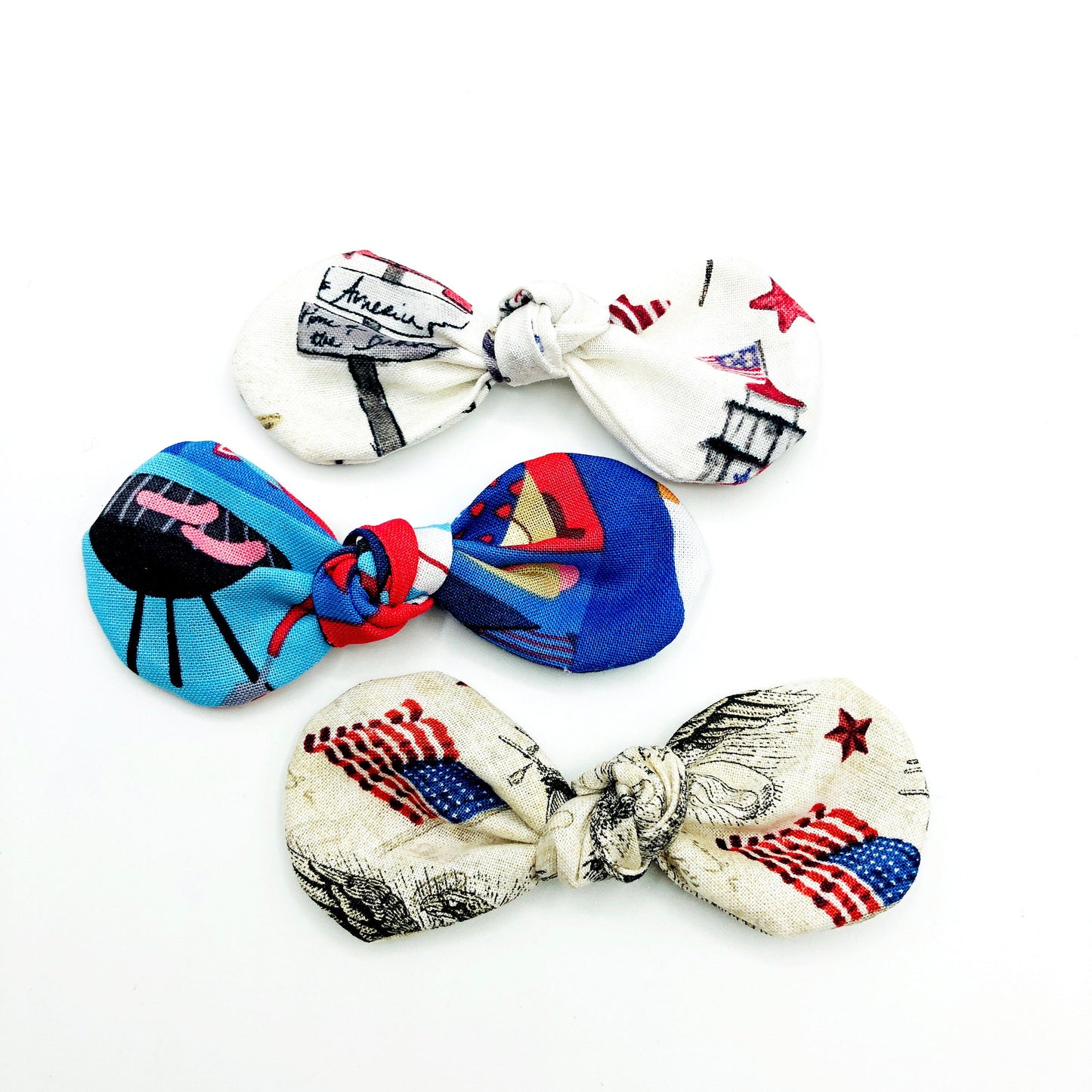 4th of July Dog Bow Clip, Patriotic Hair Accessory