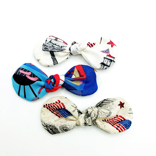 4th of July Dog Bow Clip, Patriotic Hair Accessory