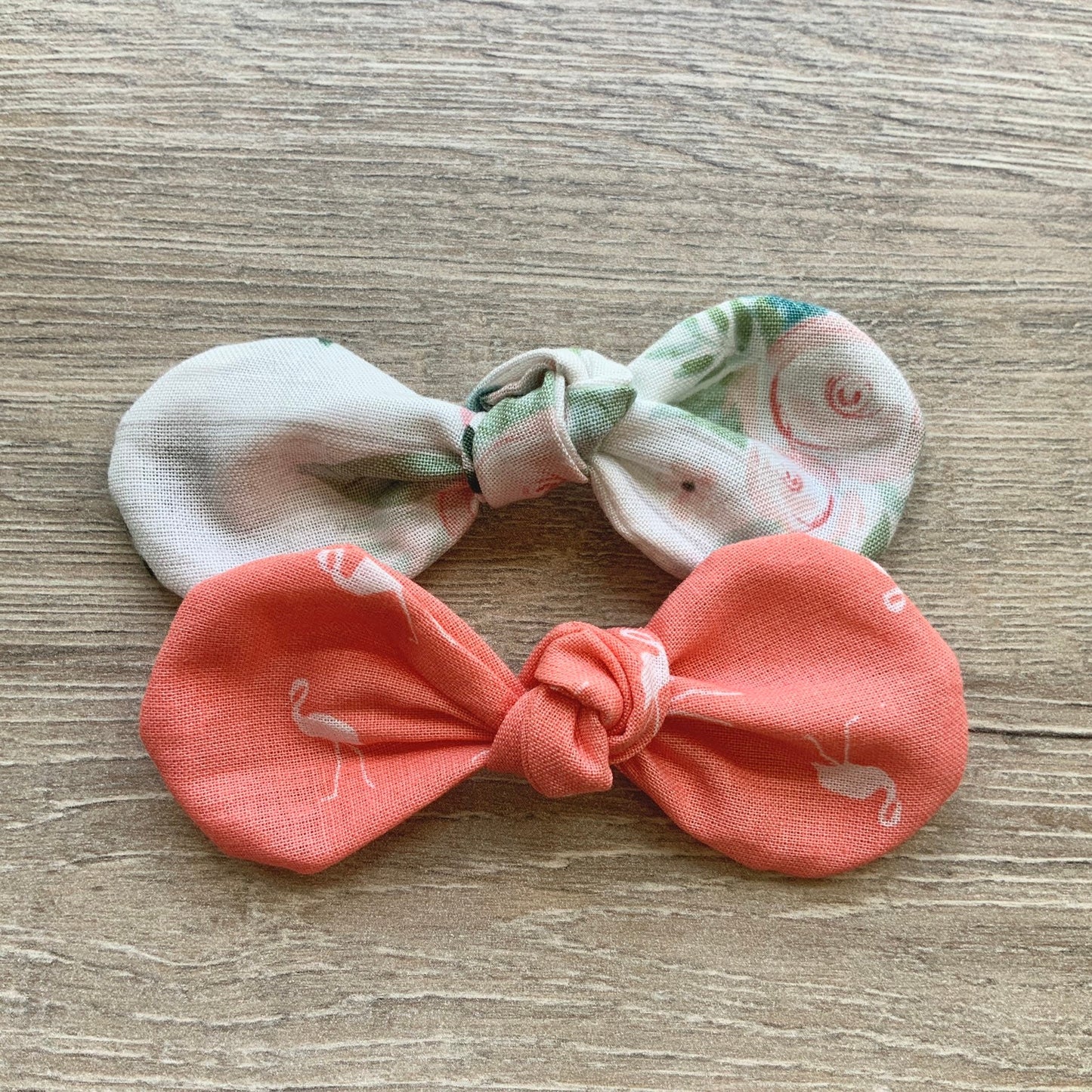 Floral Dog Bow Clip, Handmade Cotton Hair Accessory