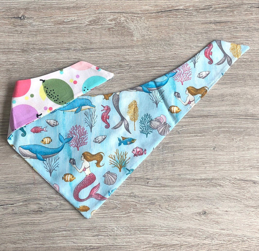 Sea Mermaid and Fruits Dog Bandana