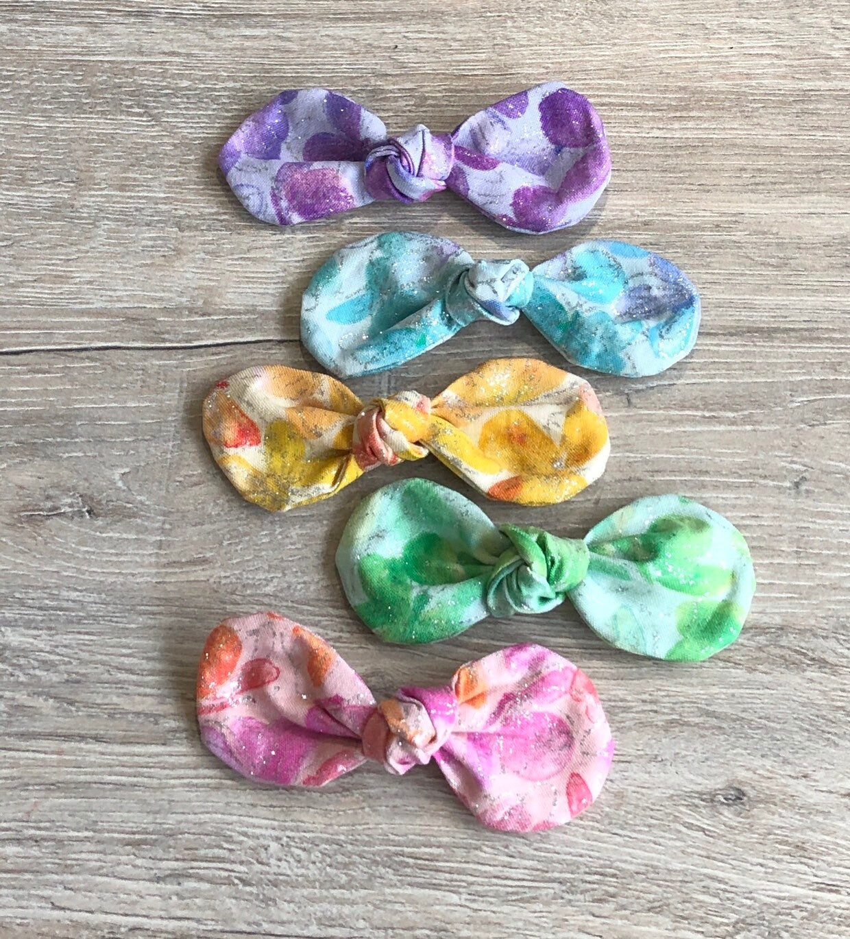 Butterfly Glitter Dog Bow Clip, Cotton Hair Accessory, Handmade