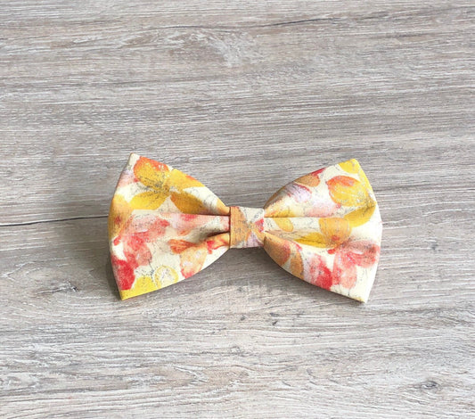 Butterfly Glitter Dog Bowtie, Floral Pet Collar Accessory