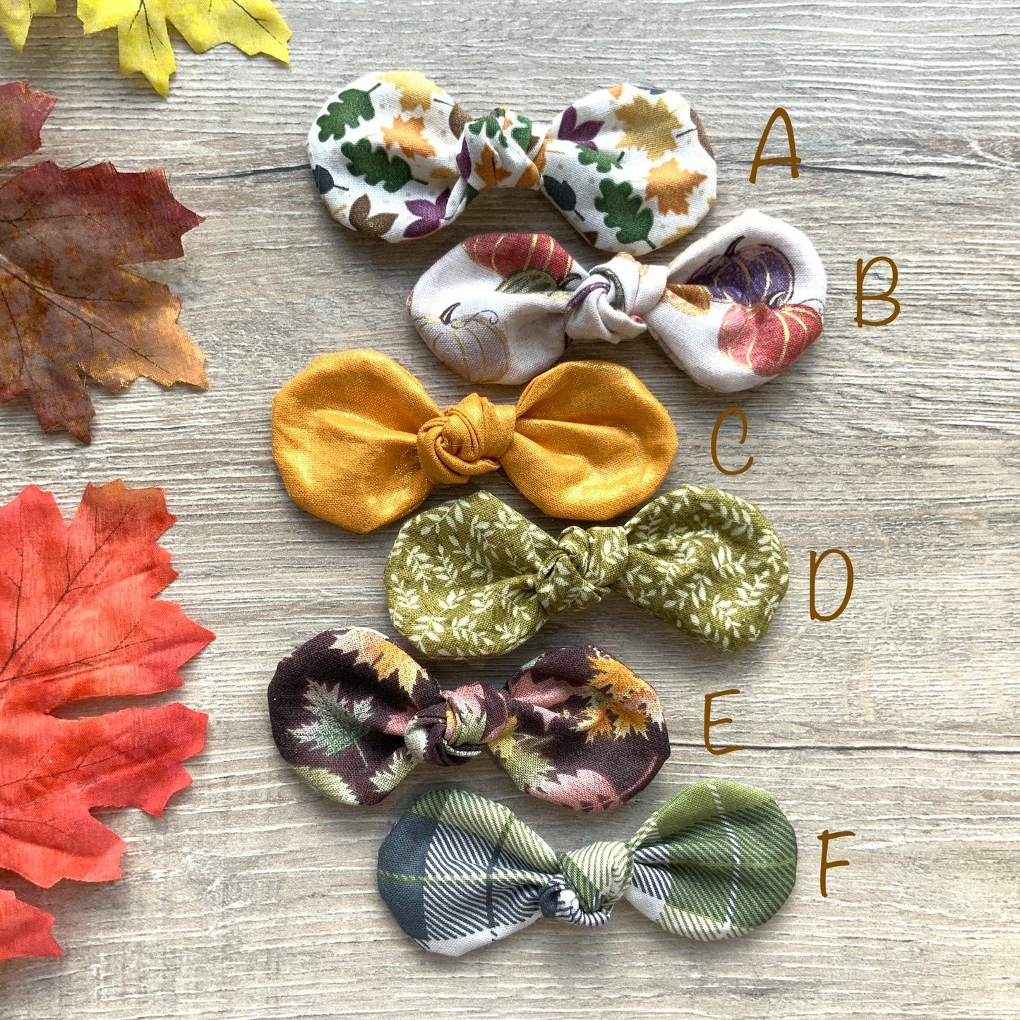 Harvest Dog Hair Bow Clip, Fall Cotton Pet Bow