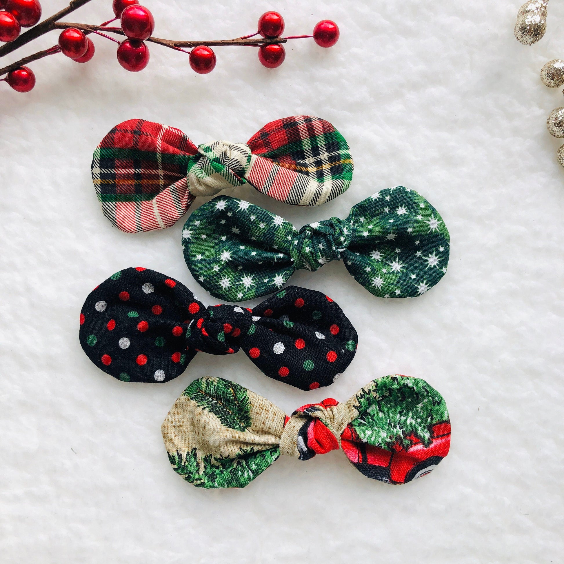 Christmas Dog hair bow