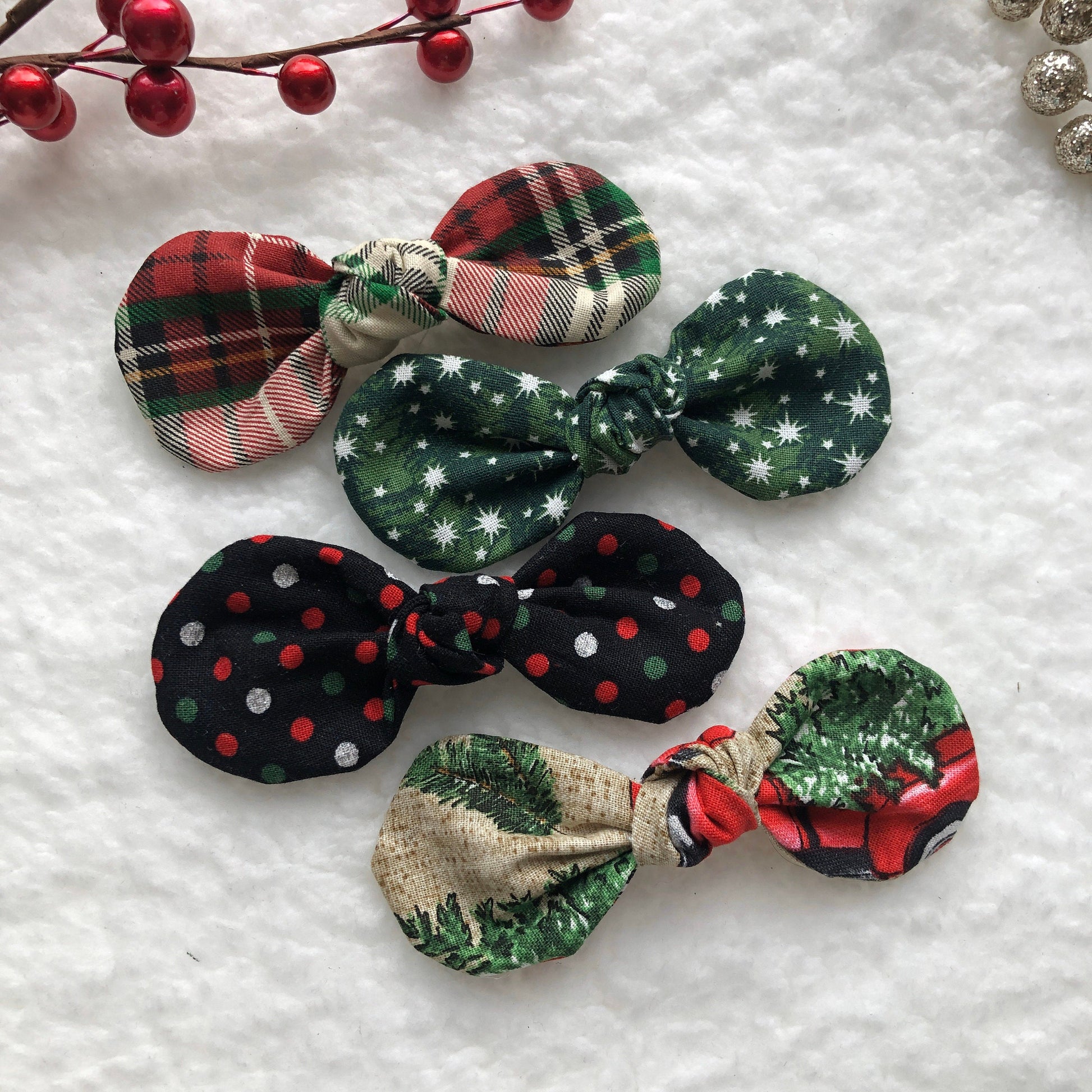Christmas Dog hair bow