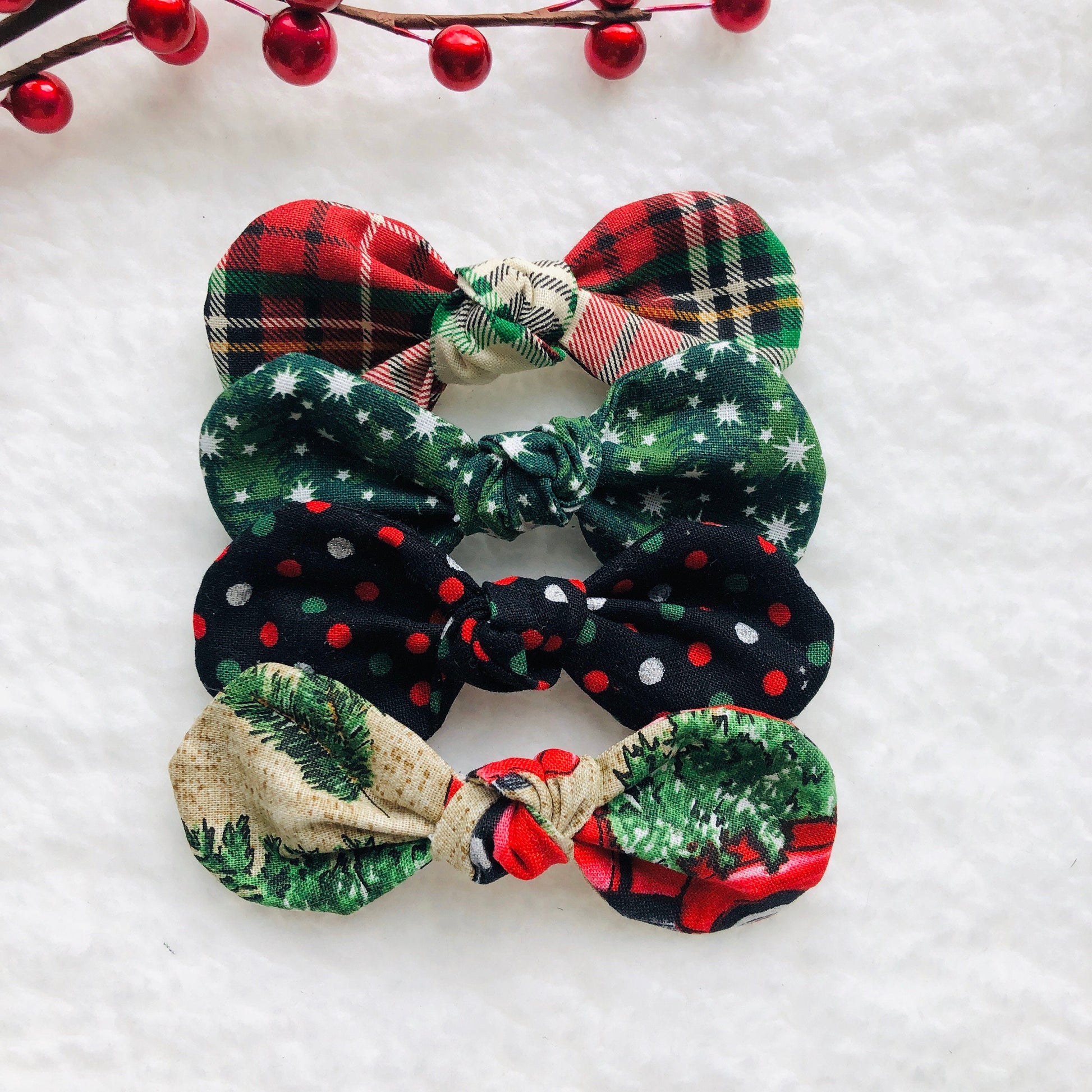 Christmas Dog hair bow