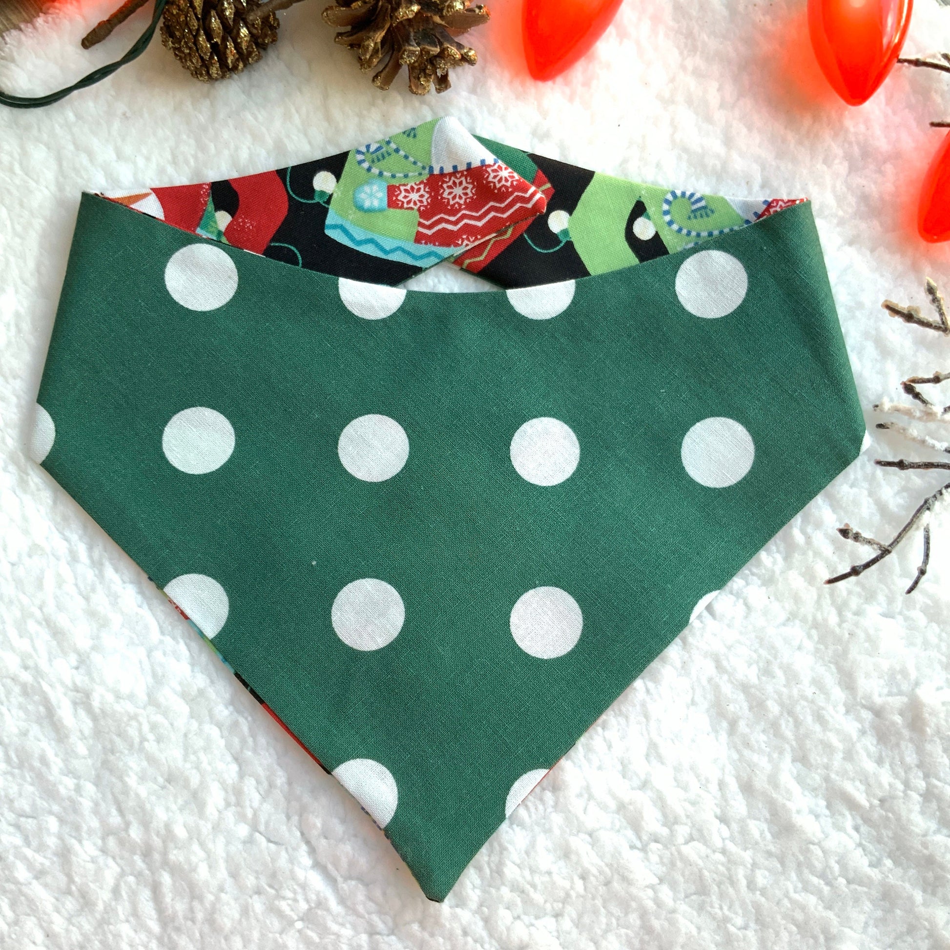 Christmas Dog Bandana, Ugly Christmas Sweater
