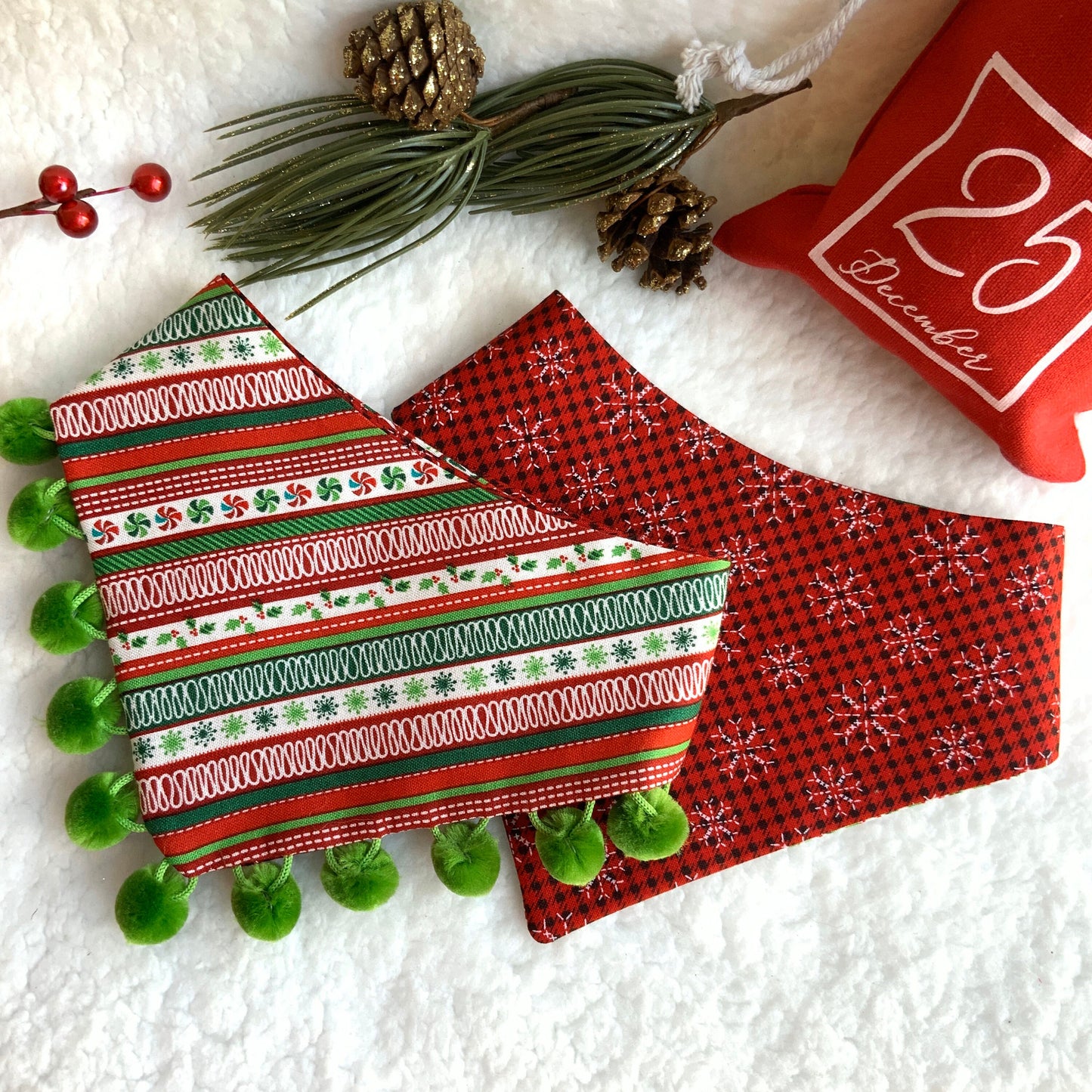 Christmas Dog Bandana, Ornaments