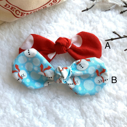 Christmas Dog hair bow clip