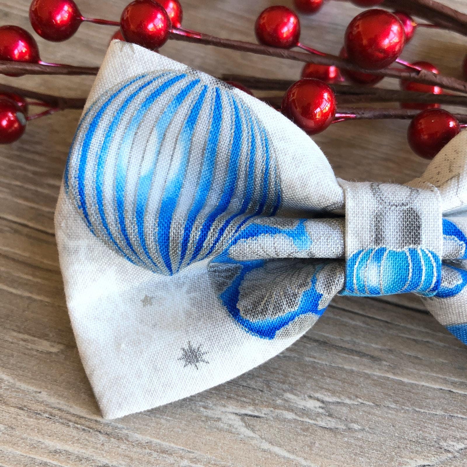 Christmas dog bowtie, Ornaments bow tie Xmas bOwtie