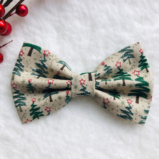 Christmas dog bowtie, Christmas tree bow tie Xmas bOwtie