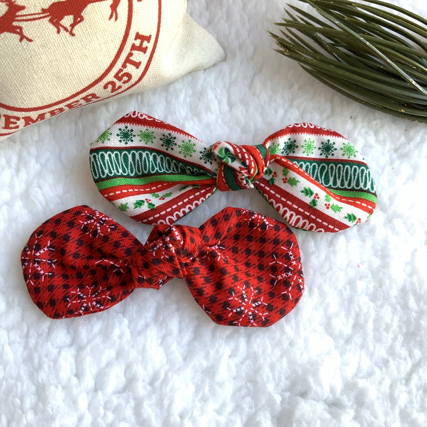 Christmas Dog Hair Bow Clip, Holiday Pet Costume