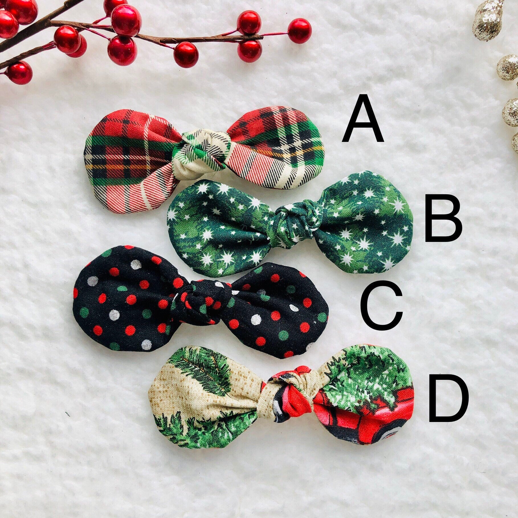 Christmas Dog hair bow