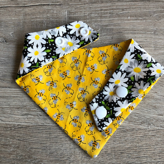 Bee Happy Dog Bandana