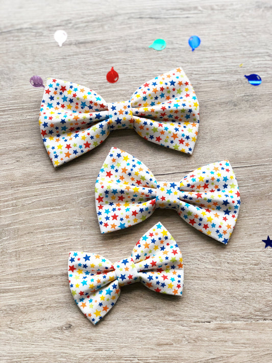 Birthday dog bowtie, Tiny stars