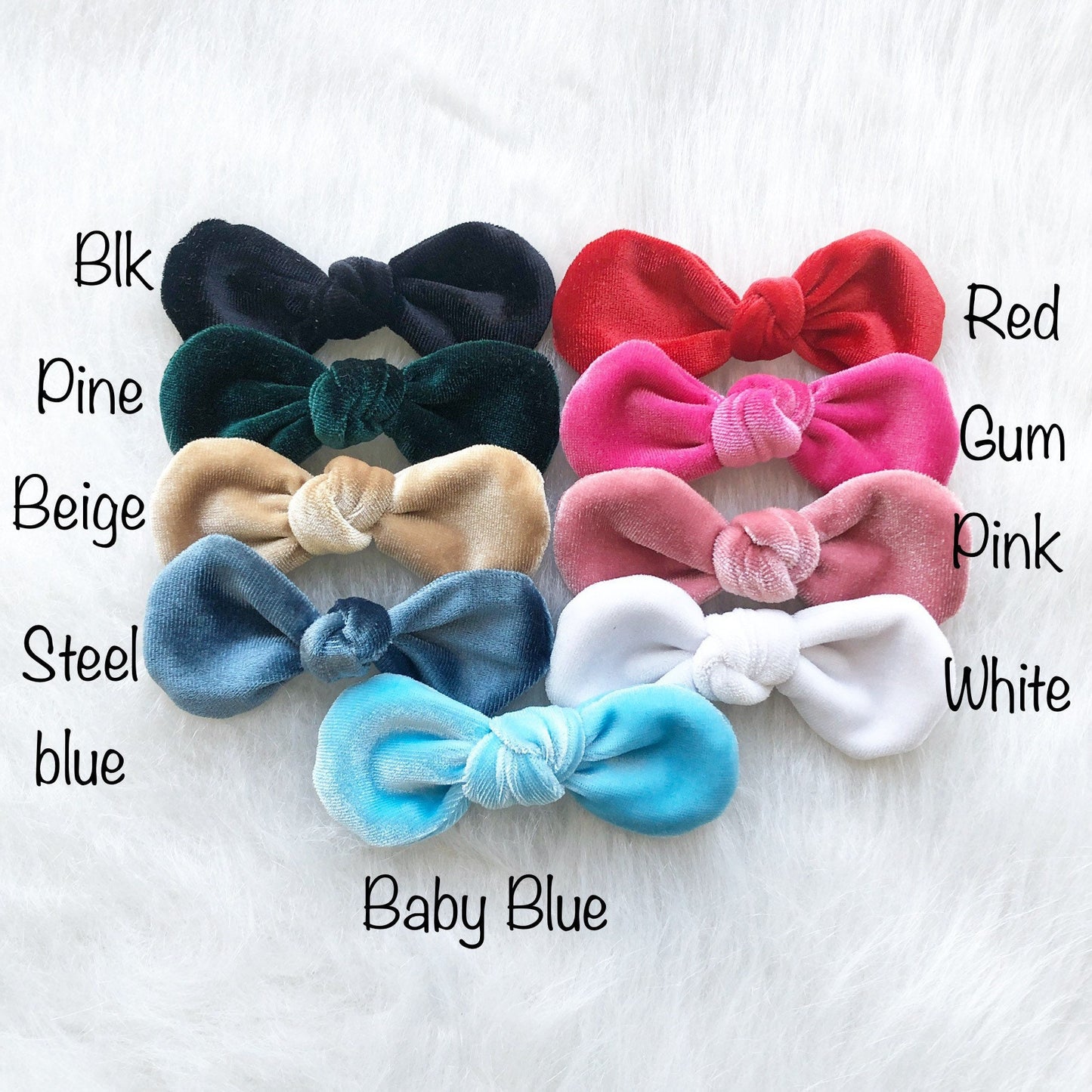 Velvet Dog hair bow