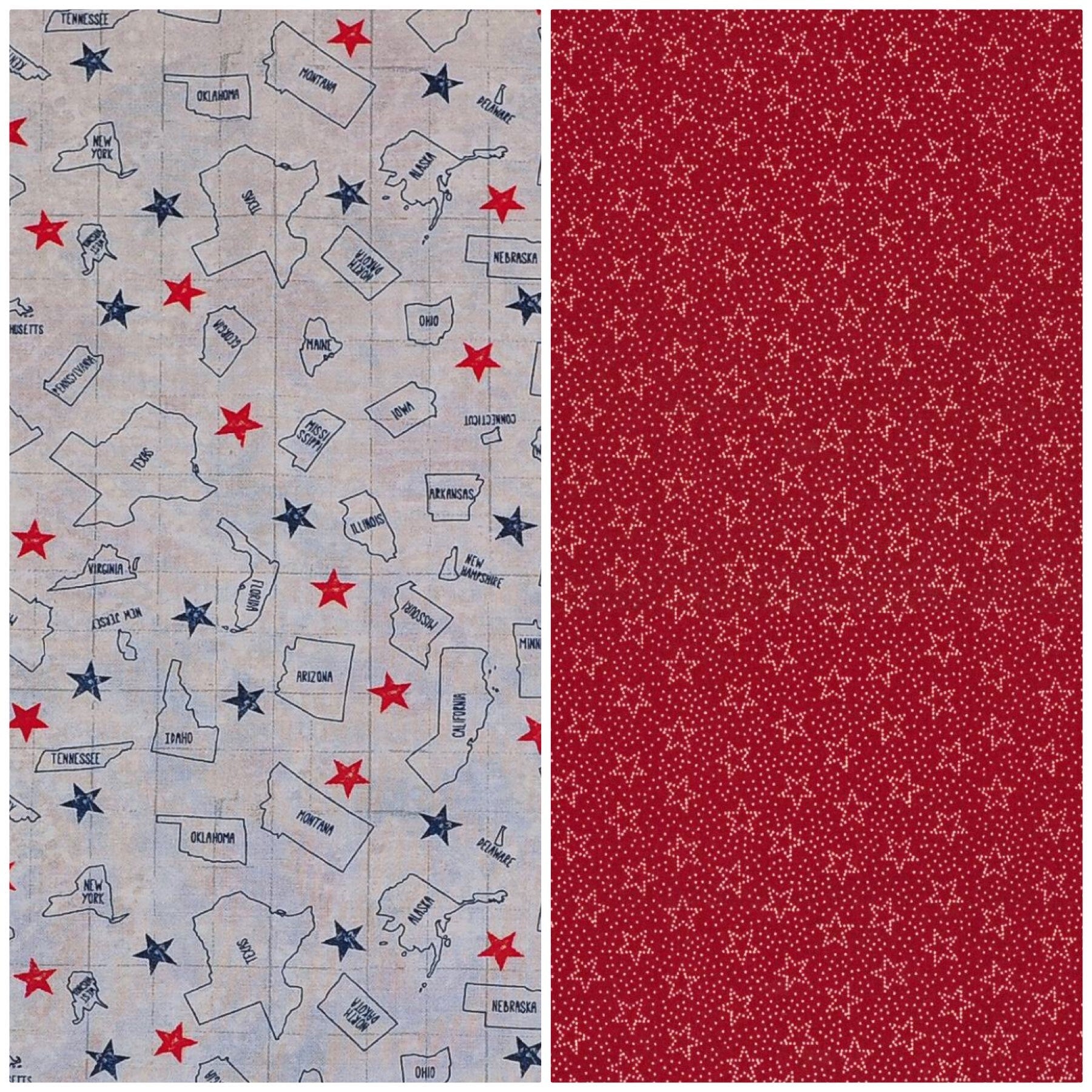 50 States America Dog Bandana