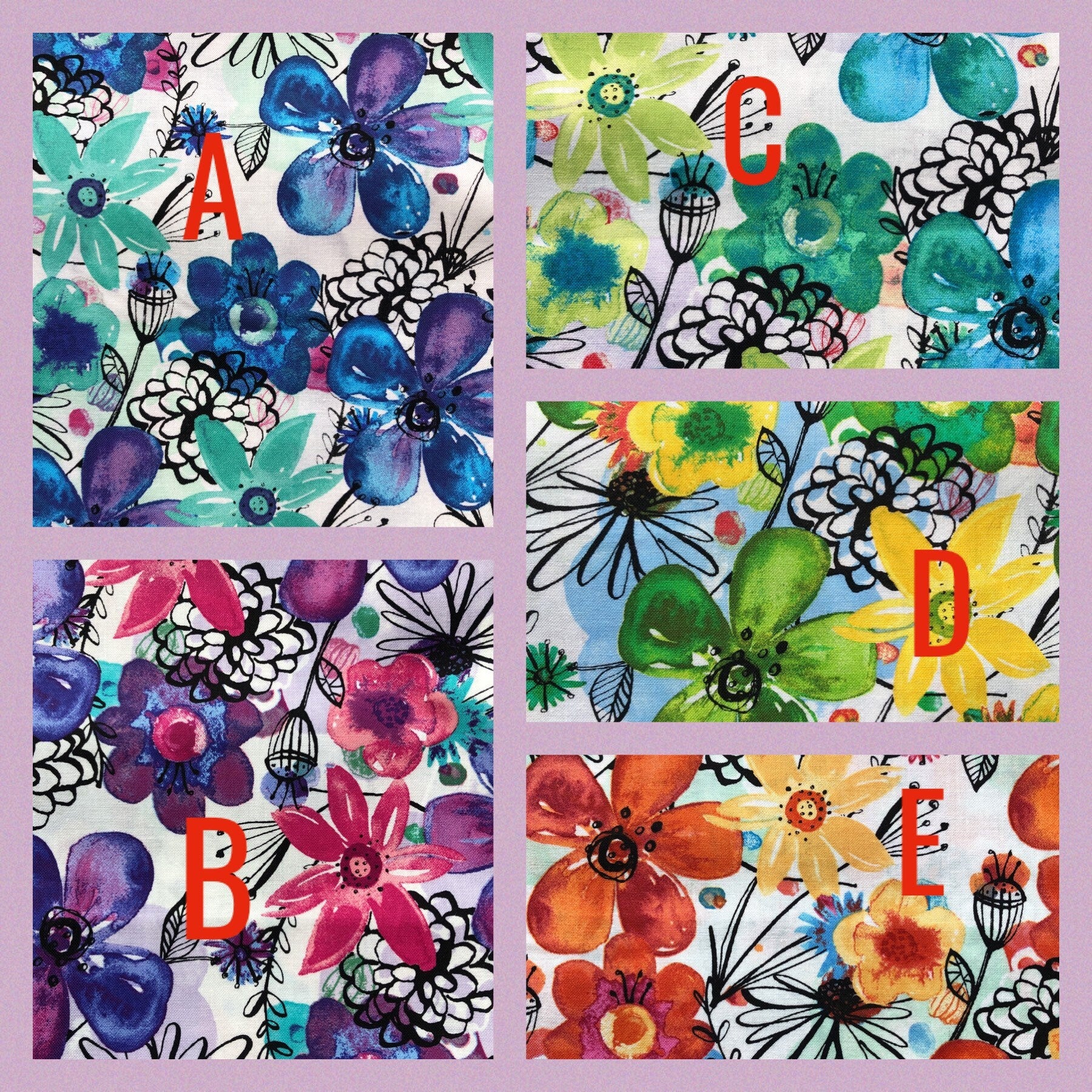 Reversible Floral Dog Bandana, Snaps or Tie On, Pet Scarf