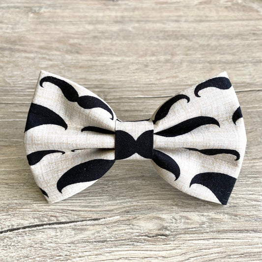 New! Mustache Dog Bowtie, pet accessories, bow ties, spring dog accessories, dog collar, pet bow tie