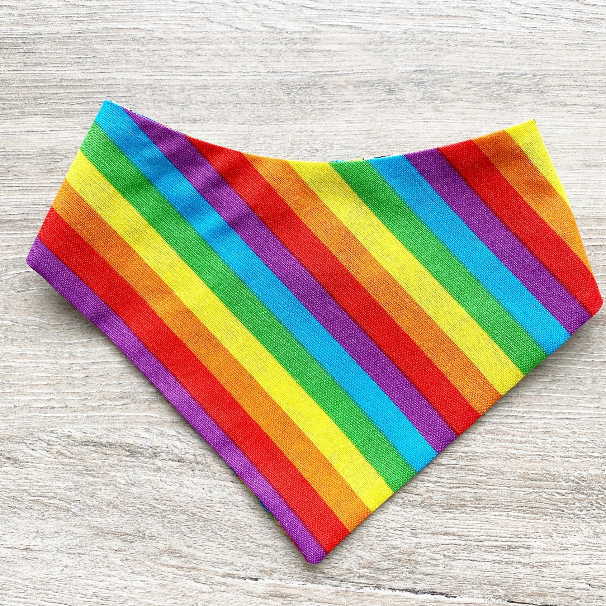 Rainbow Stripes Pride Dog Bandana