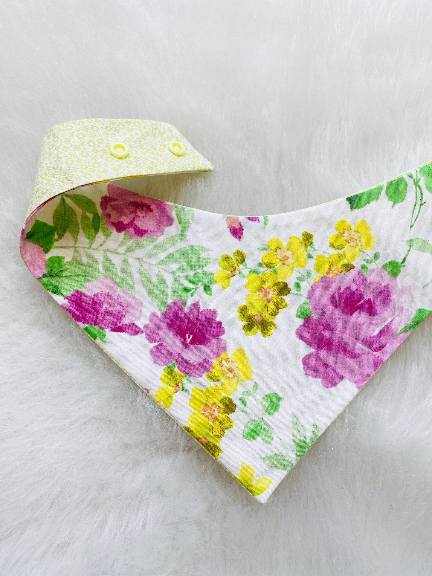 Hot Pink Floral Dog Bandana
