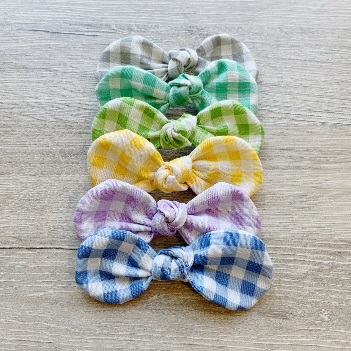 Gingham Dog Bow, Hair Clip for Dogs, Handmade Cotton Pet Bow