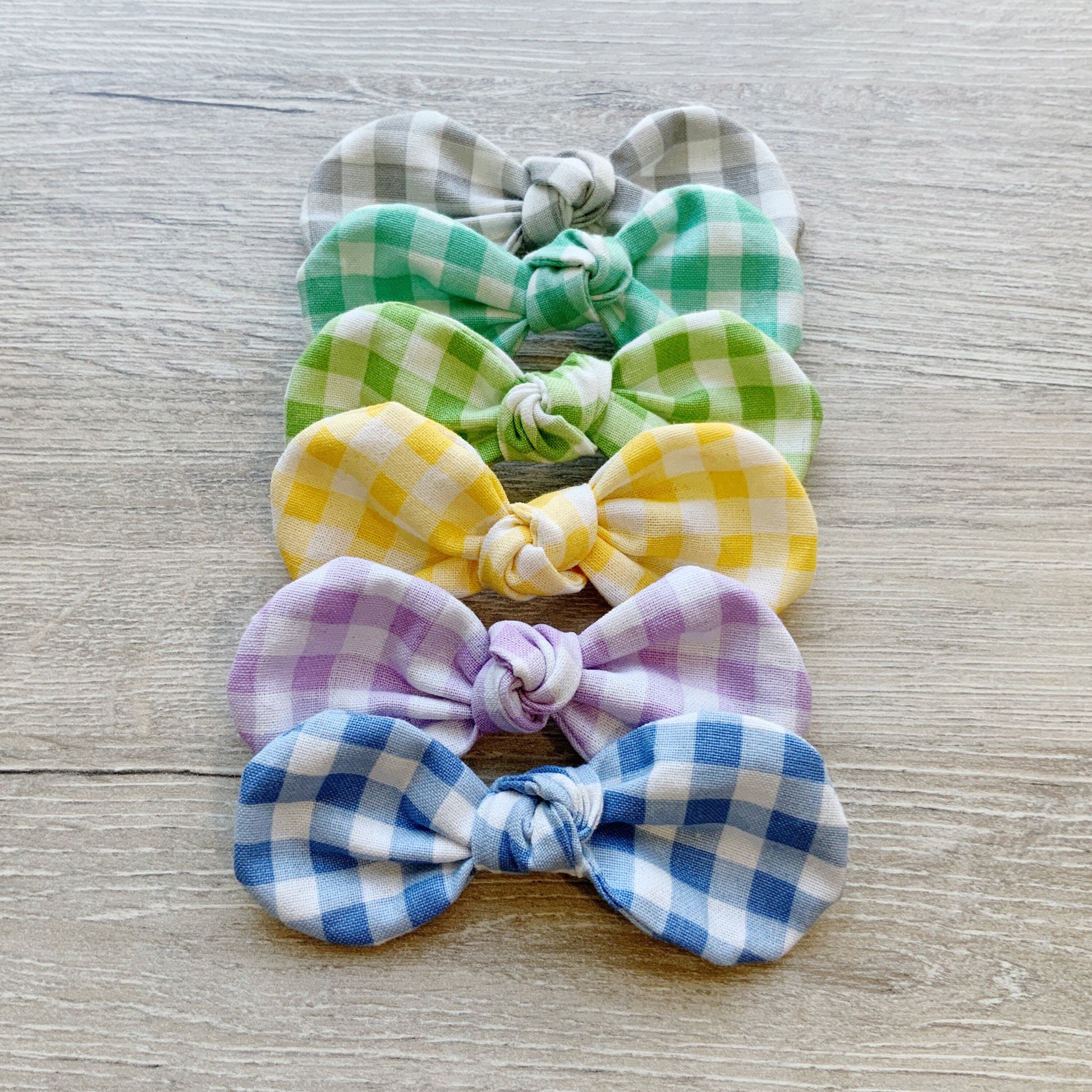 Gingham Dog Bow, Hair Clip for Dogs, Handmade Cotton Pet Bow