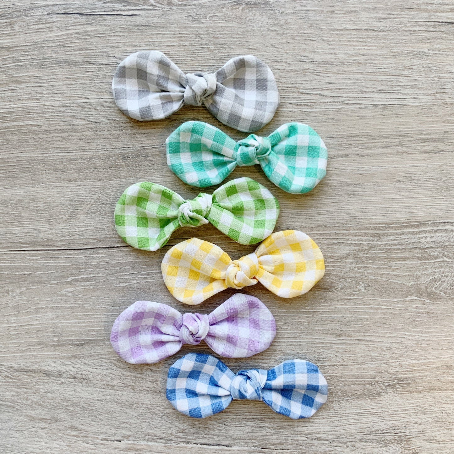 Gingham Dog Bow, Hair Clip for Dogs, Handmade Cotton Pet Bow