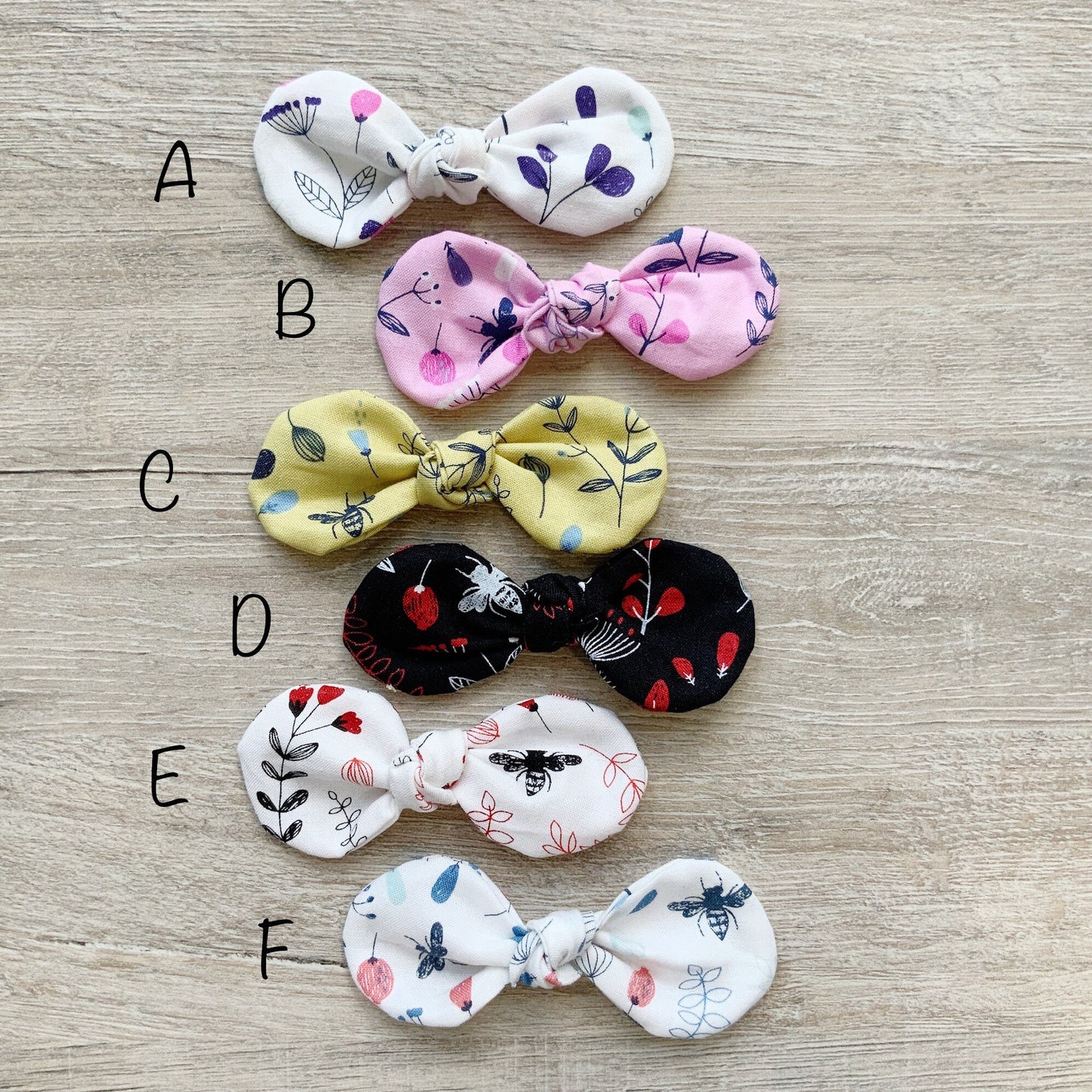 Floral Cotton Dog Bow, Handmade Hair Clip (3.75 inch)