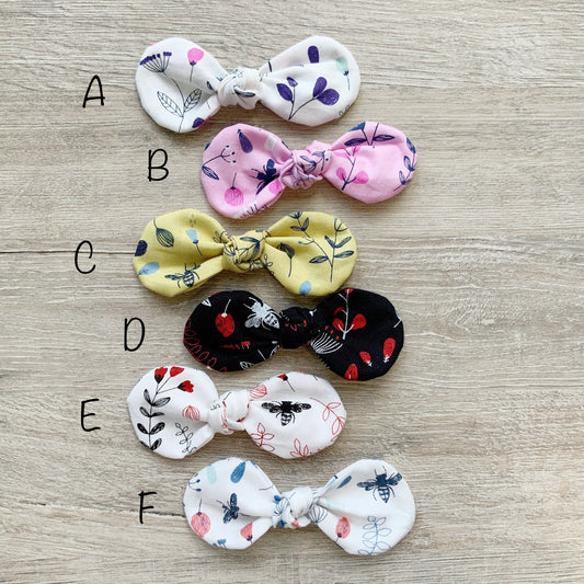 Floral Cotton Dog Bow, Handmade Hair Clip (3.75 inch)