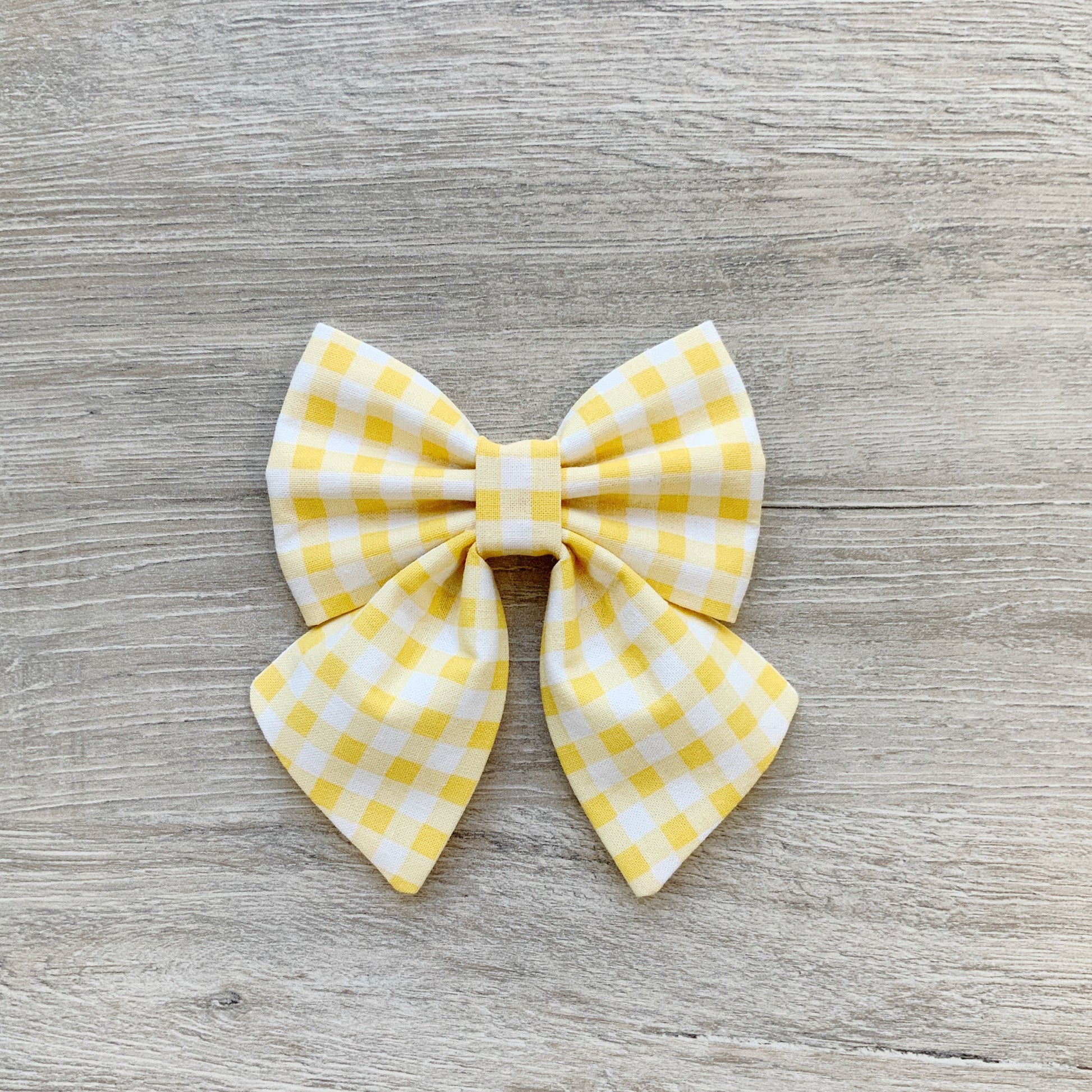 Yellow Gingham, dog bow tie, pet accessories, dog accessories, dog collar, pet bow tie, spring bow, Spring bowtie, summer bow tie