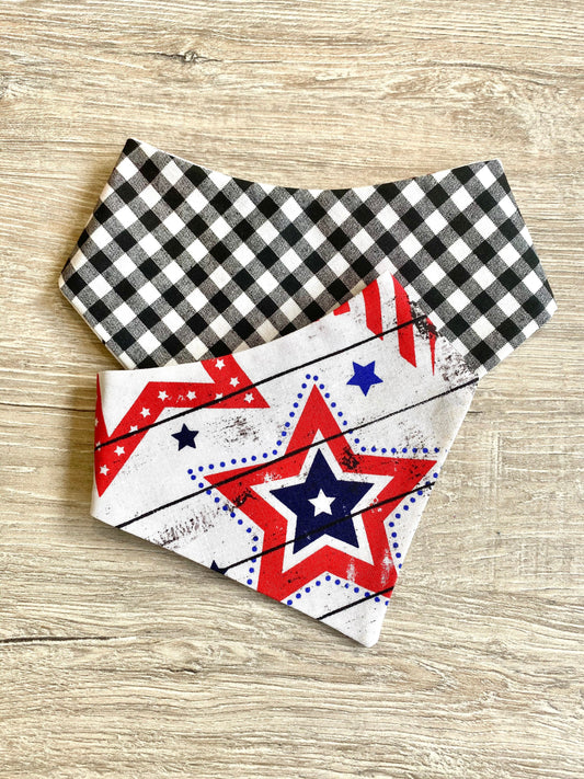 Patriotic American Flag Dog Bandana