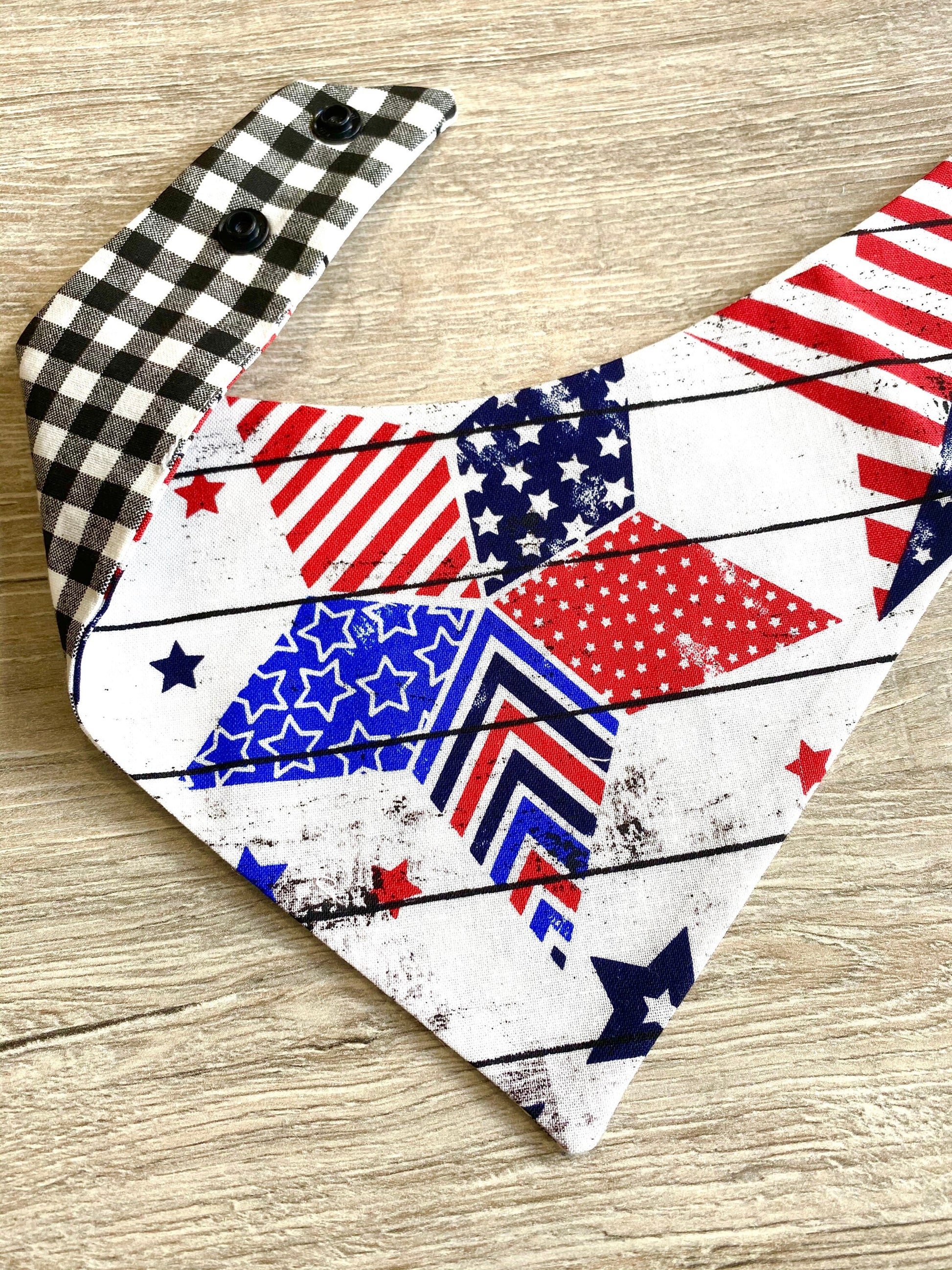 Patriotic American Flag Dog Bandana