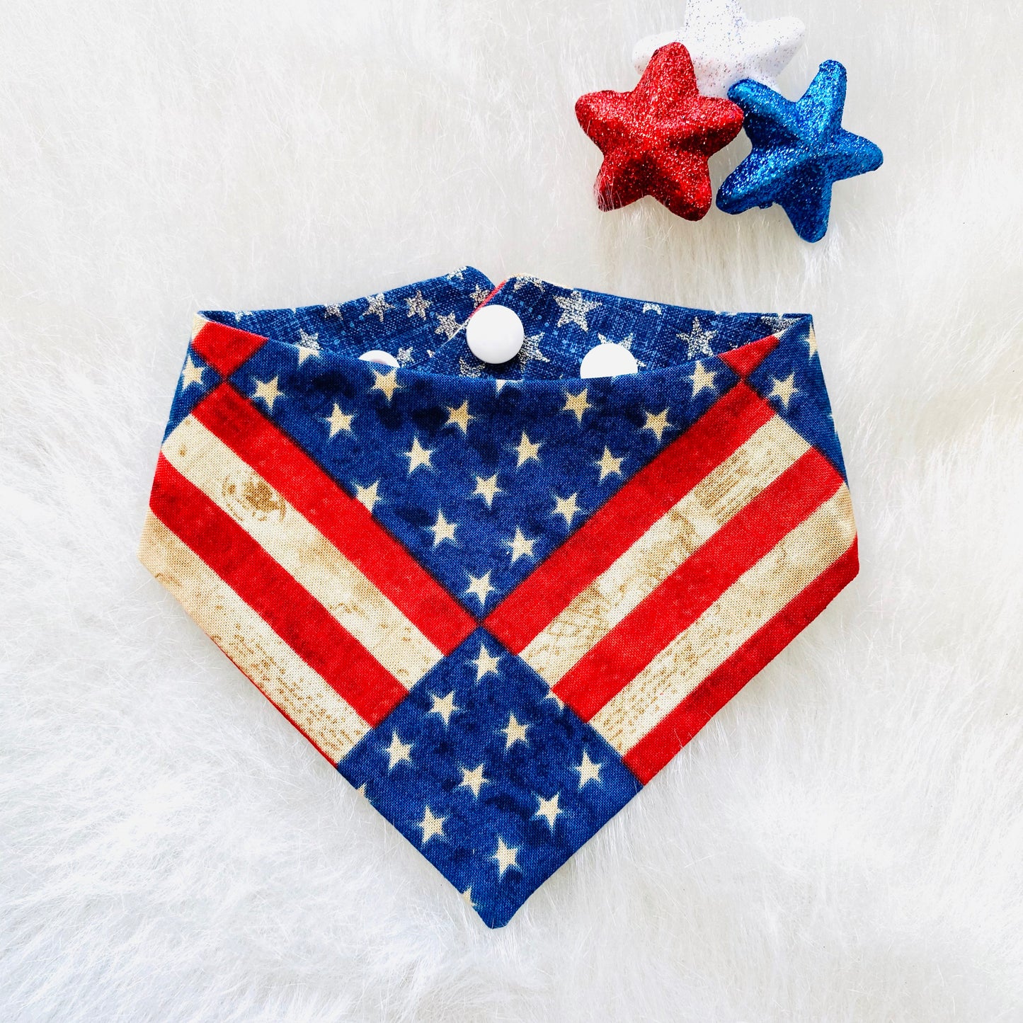 American Flag Dog Bandana