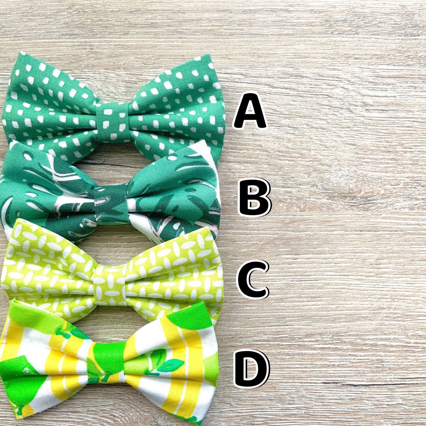 Plant leaf with pink shadows and Lime Stripe dog bowties, colorful bows, Dog bowties, Dog Collar Bow Tie, Dog Accessories, Dog Fashion