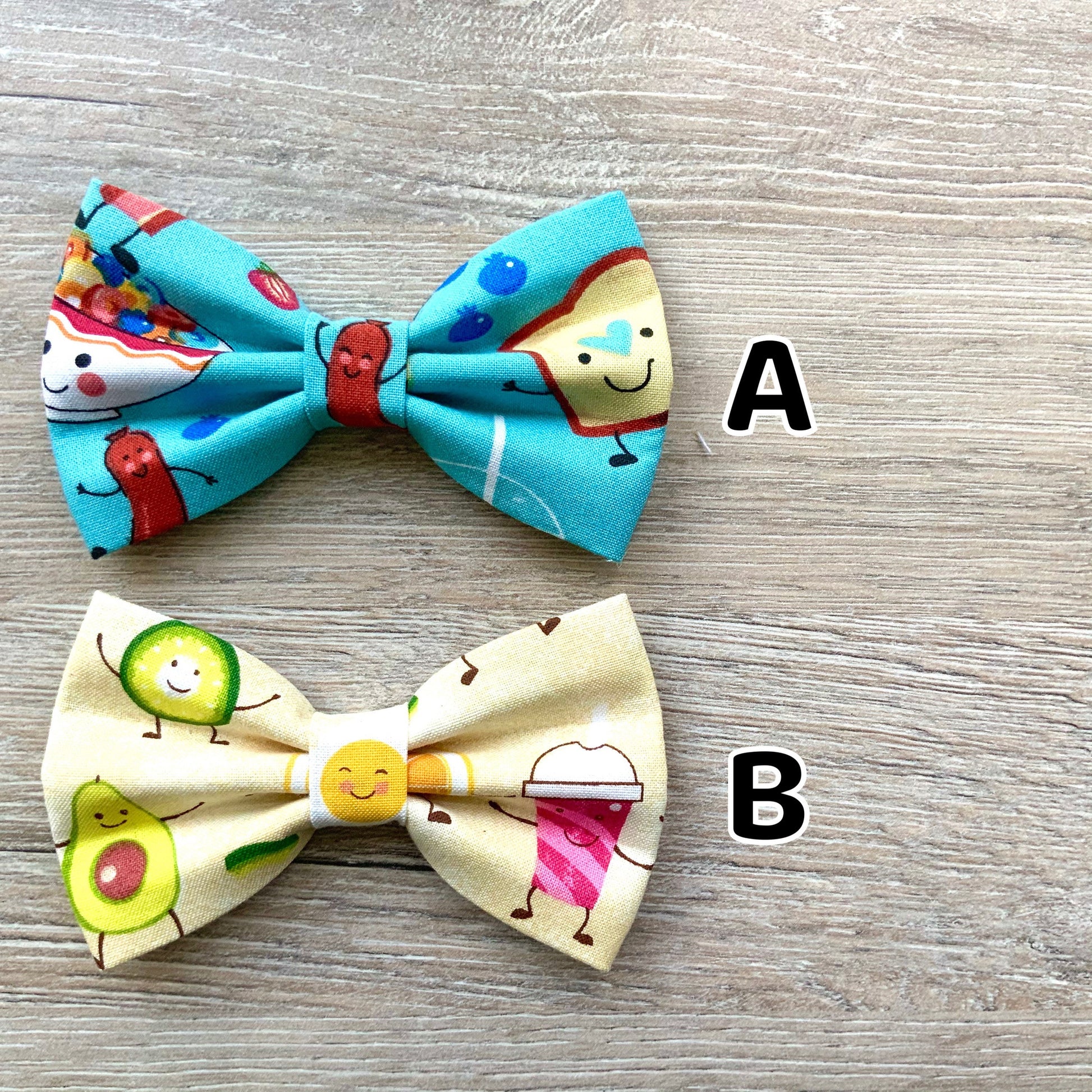 Breakfast Party and Avocado Toast dog bowtie