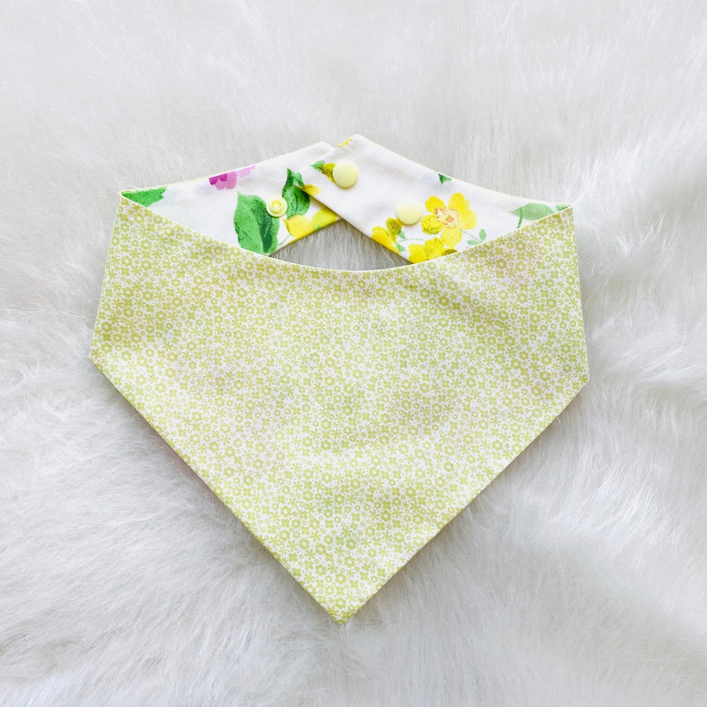 Hot Pink Floral Dog Bandana