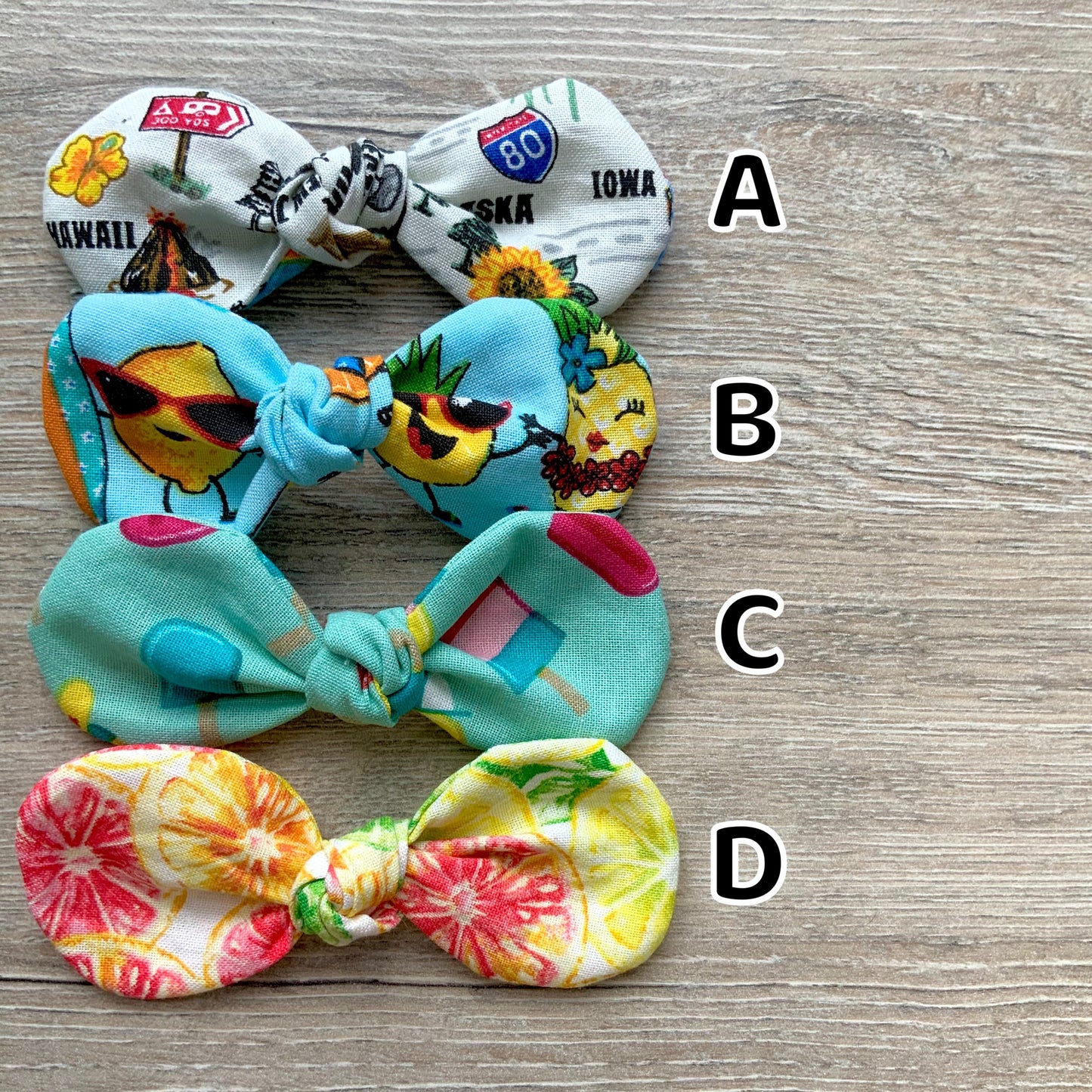 Summer Dog hair bow, Matching bandana & hair bow, girl dog bow, alligator clip, french barrette clip,